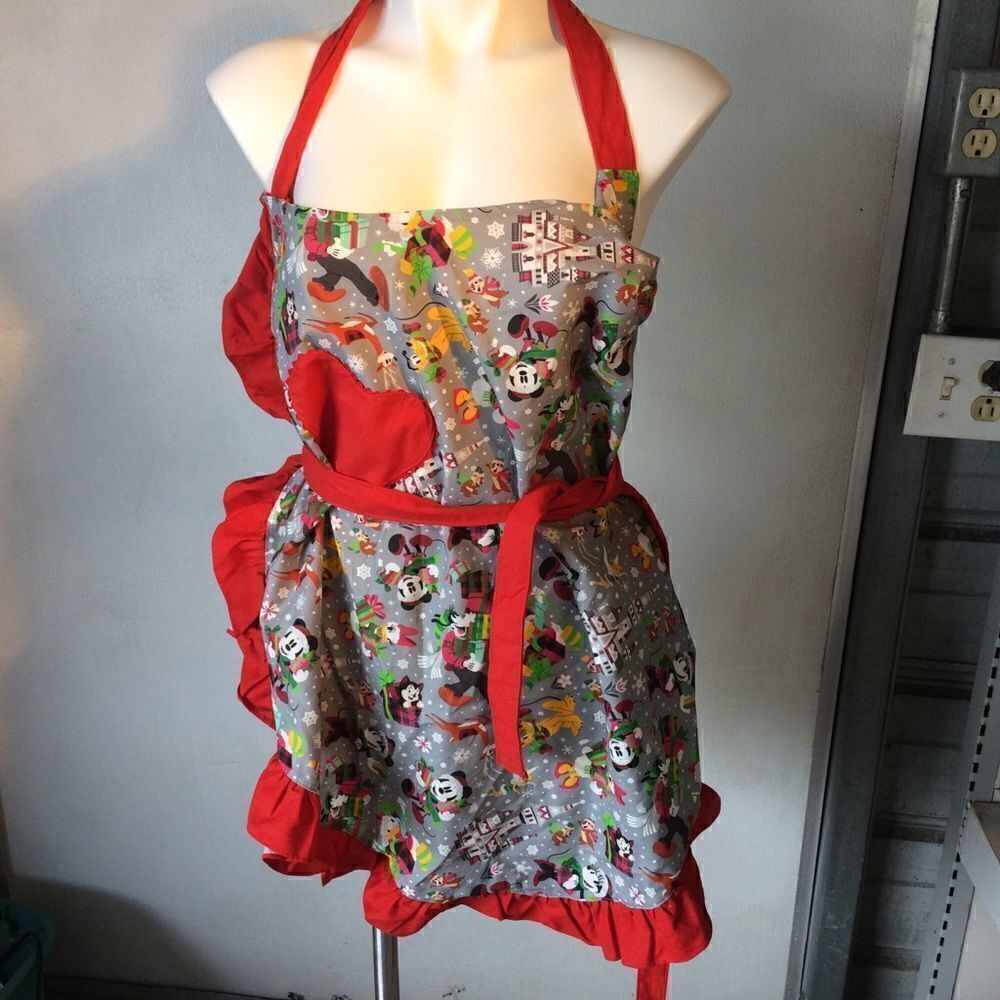 Disney Parks Mickey And friends Christmas apron